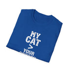 Cat Lover T‑Shirt — "My Cat > Your Opinion" Funny Pet Apparel