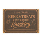 Doormat — "If You Forgot Beer & Treats Don't Bother Knocking" Welcome Mat