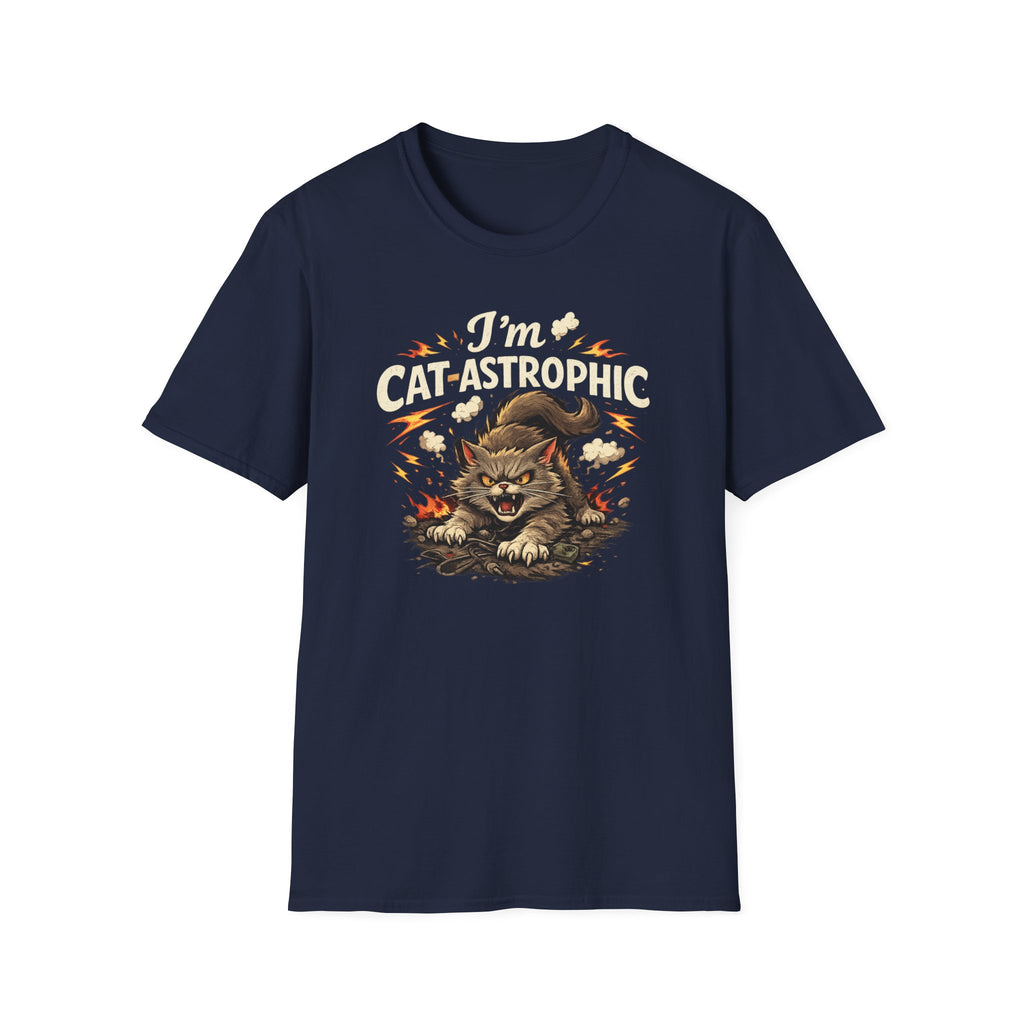 Cat-Astrophic T-Shirt — Funny Angry Cat Graphic Tee