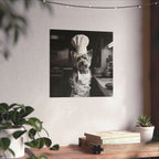 Chef Dog Poster — Matte Vertical Kitchen Wall Art (Yorkshire Terrier in Chef Hat)