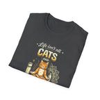 Cats and Yoga T-Shirt — "Life Isn’t All Cats and Yoga (But It Should Be)" Funny Cat Lover Tee