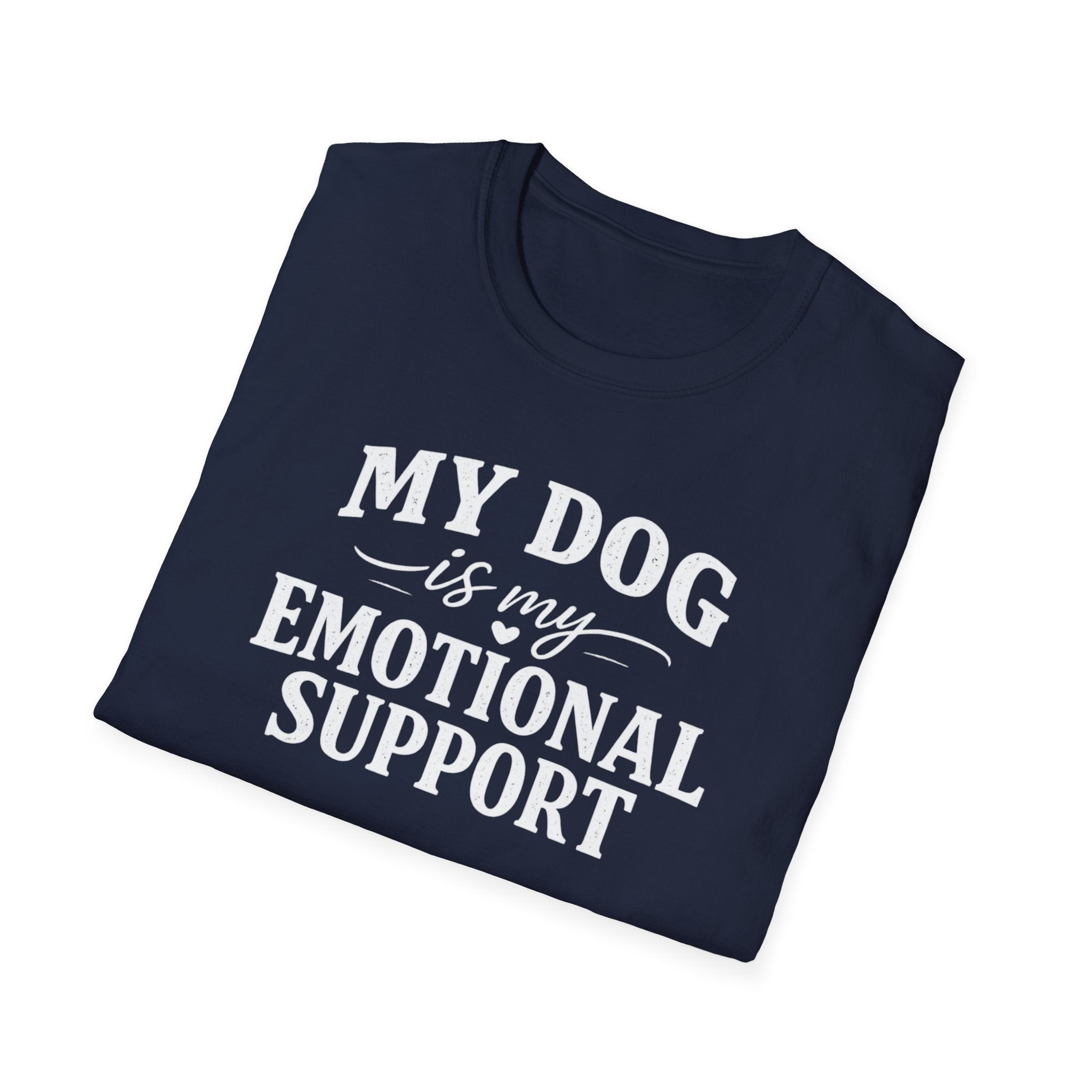 Dog Lover T-Shirt — "My Dog Is My Emotional Support" Graphic Tee