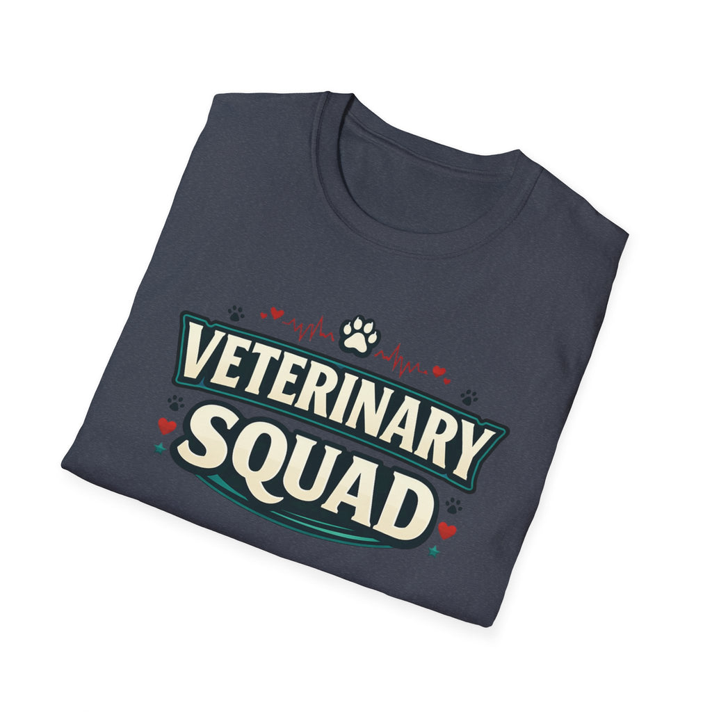 Veterinary Squad T-Shirt — Cute Paw Print Vet Team Tee