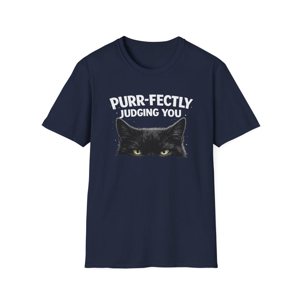 Camiseta "Juzgándote perfectamente, gato"