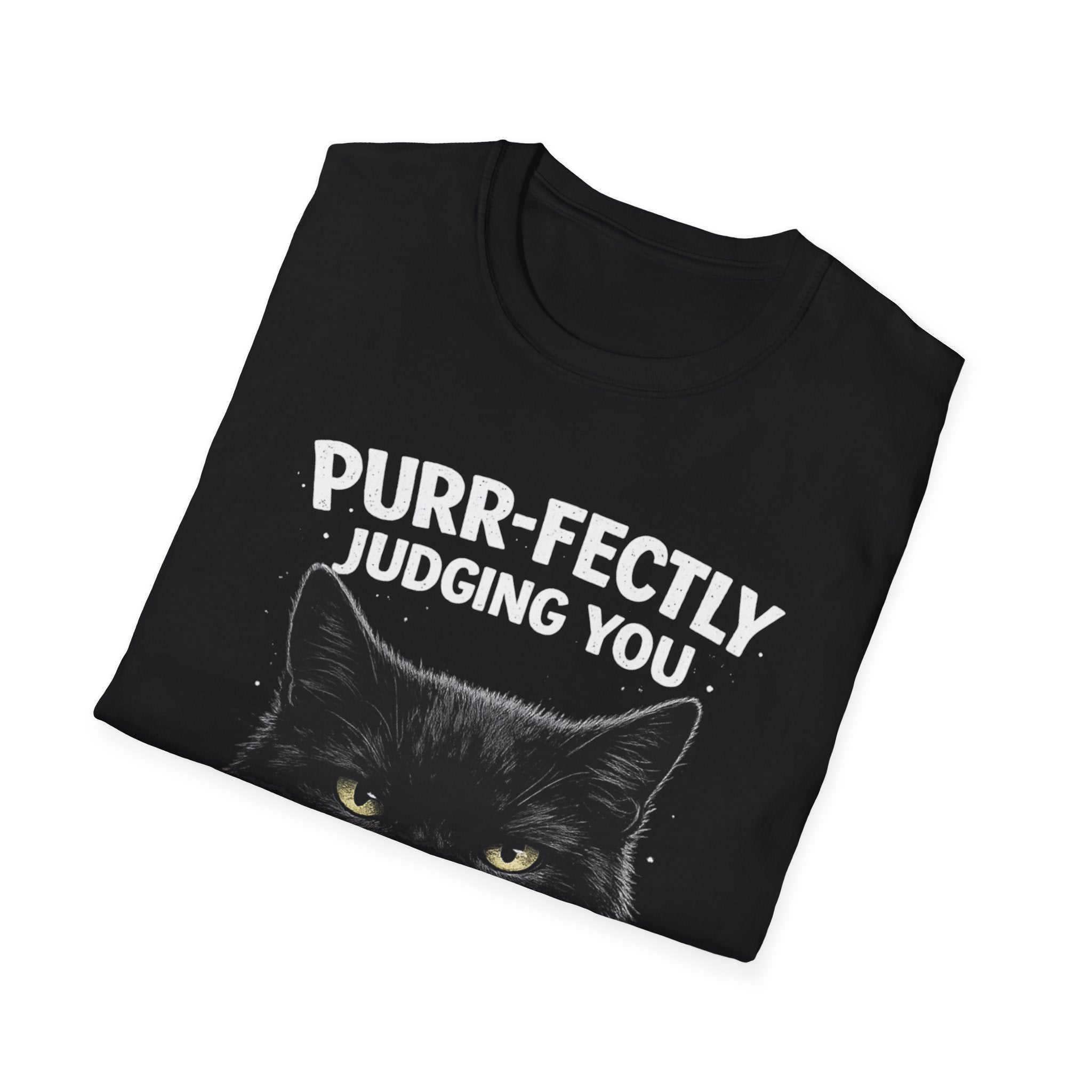 Camiseta "Juzgándote perfectamente, gato"