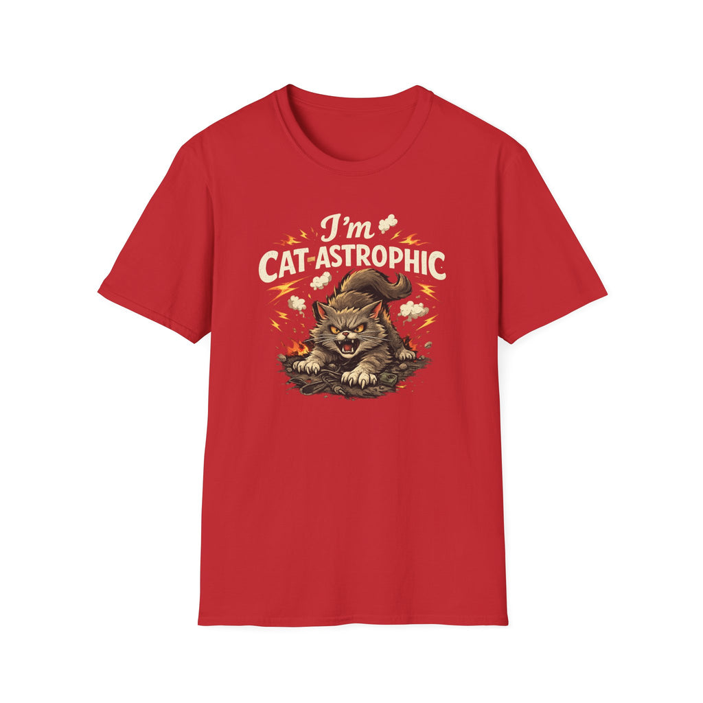 Cat-Astrophic T-Shirt — Funny Angry Cat Graphic Tee