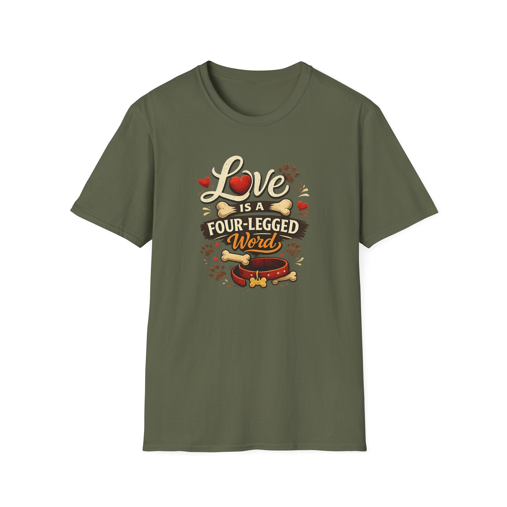 Love Is a Four-Legged Word T-Shirt — Dog & Pet Lover Tee