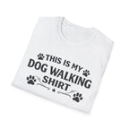 Dog Walking T-Shirt — "This Is My Dog Walking Shirt" Paw Print Tee