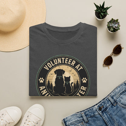 Volunteer at Animal Shelter T-Shirt — Rescue Pet Lover Tee