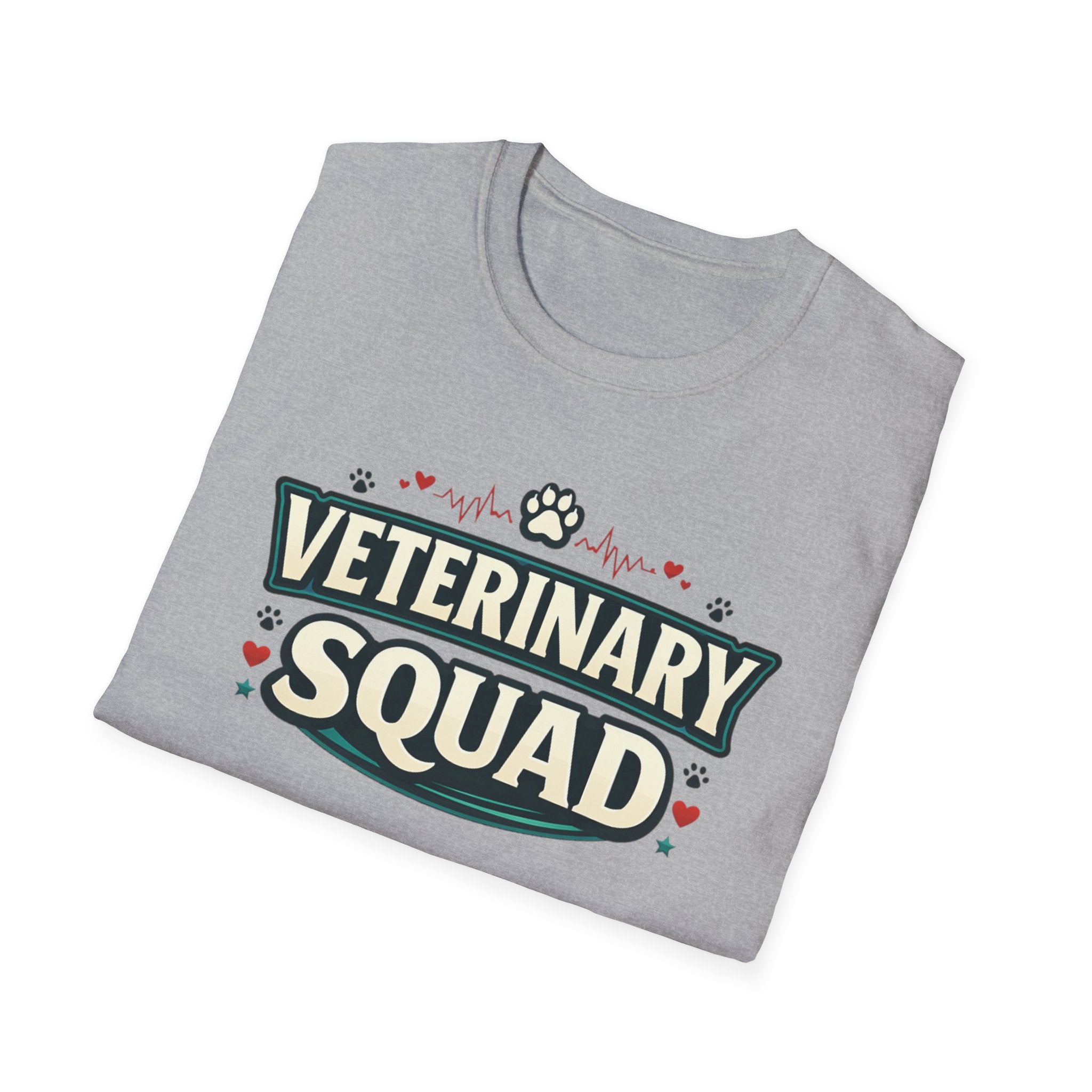 Veterinary Squad T-Shirt — Cute Paw Print Vet Team Tee