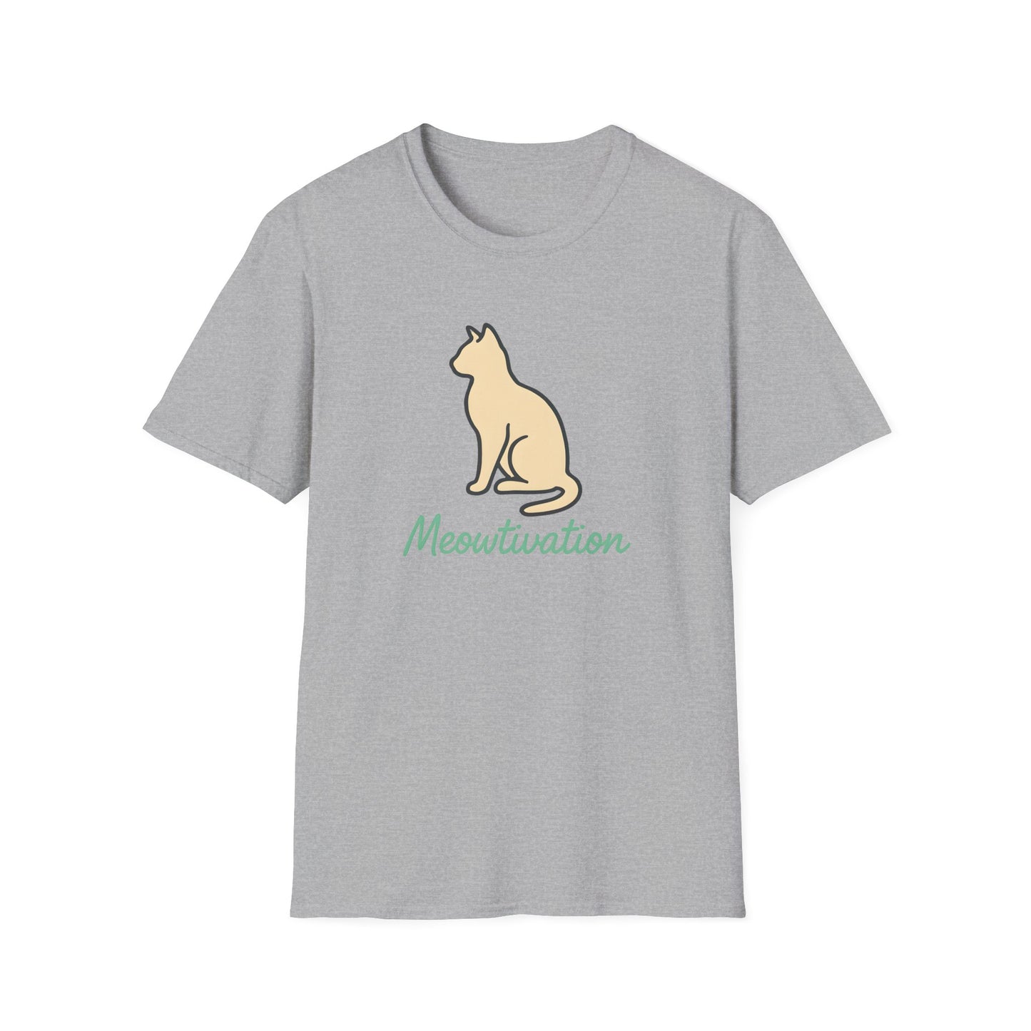 Camiseta con ilustración de gato Meowtivation