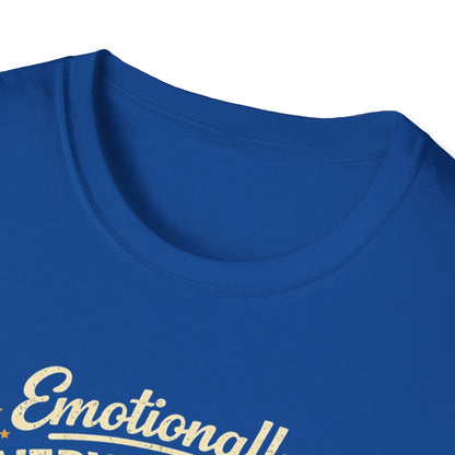 T-Shirt — "Emotionally Overwhelmed, Cat Still Wants Attention" Cute Vintage Cat Tee