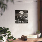 Digital download Chef Dog Poster — Matte Vertical Kitchen Wall Art (Yorkshire Terrier in Chef Hat)