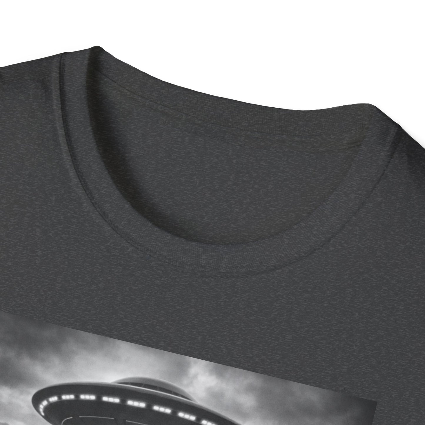 Camiseta de gato OVNI Selfie: adorable camiseta con gráfico de gato con abducción extraterrestre