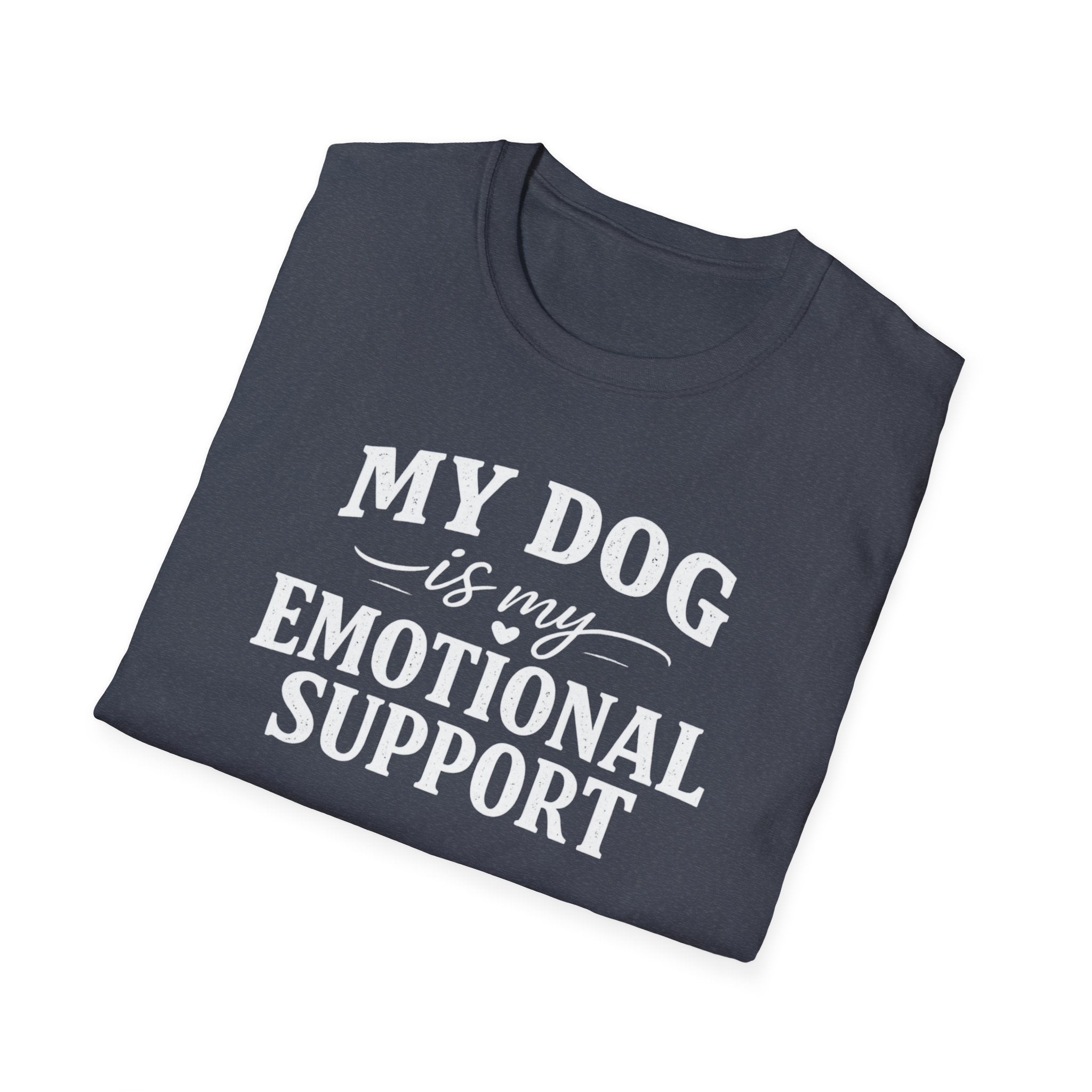 Dog Lover T-Shirt — "My Dog Is My Emotional Support" Graphic Tee