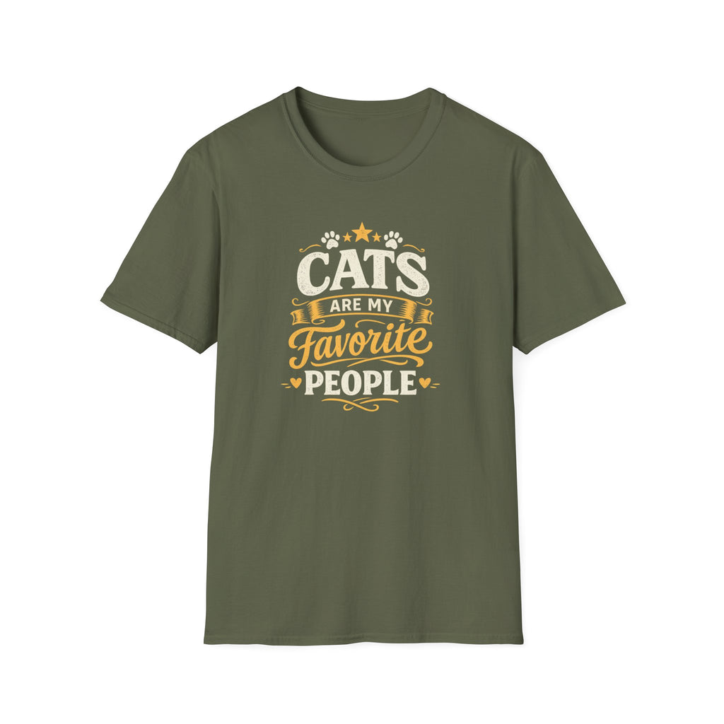 Cats Favorite People T-Shirt — Cute Cat Lover Graphic Tee