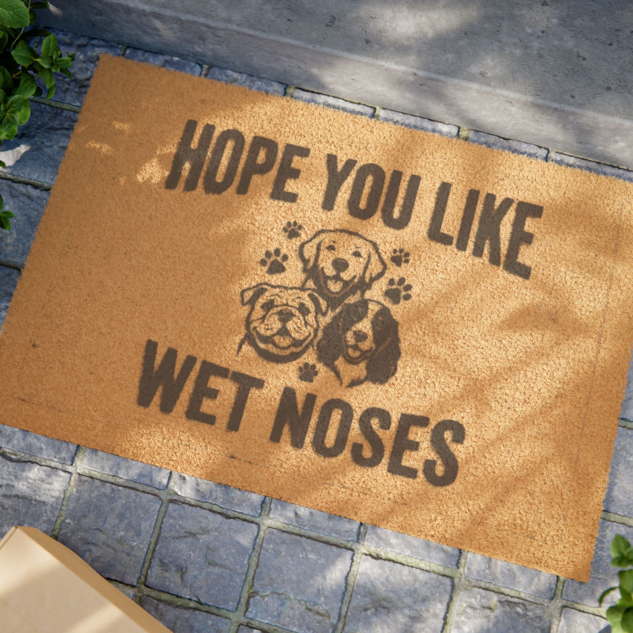 Hope You Like Wet Noses Doormat — Funny Welcome Mat for Dog Lovers