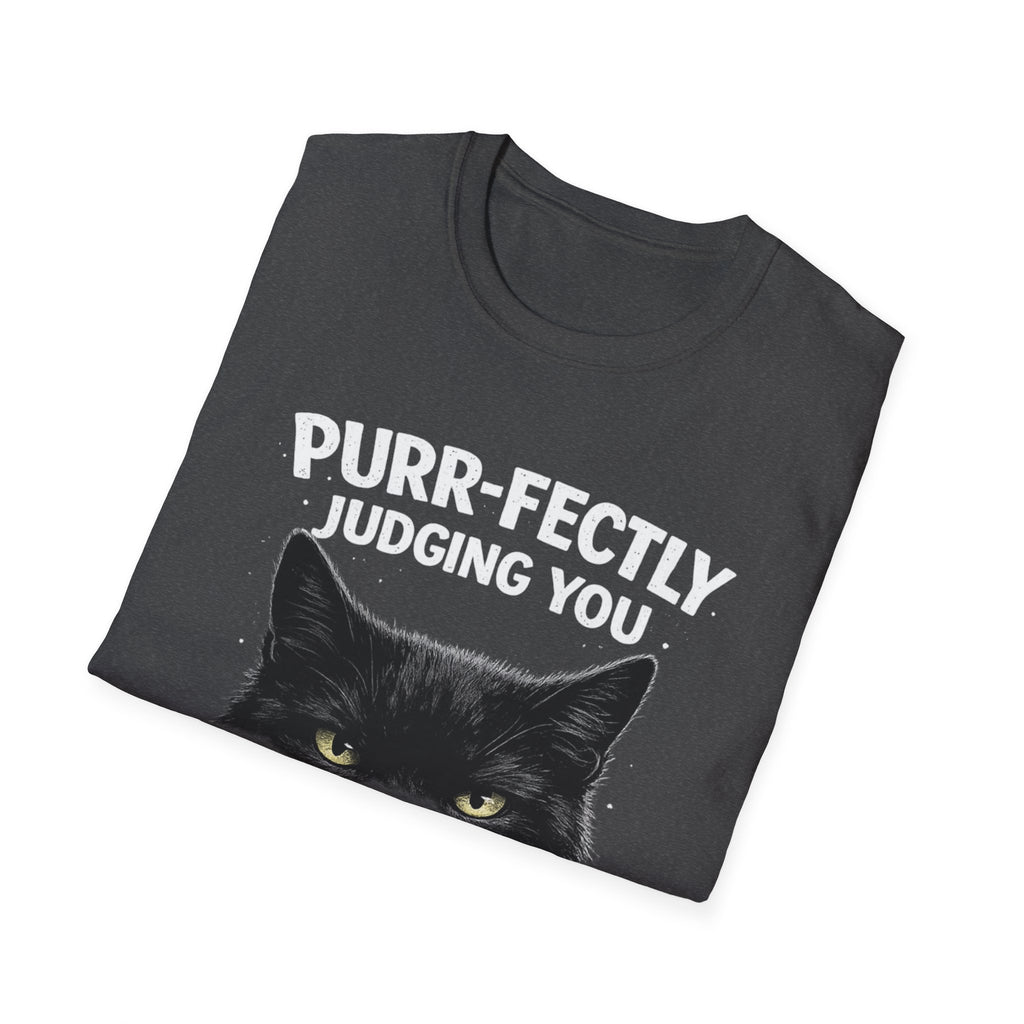 Camiseta "Juzgándote perfectamente, gato"