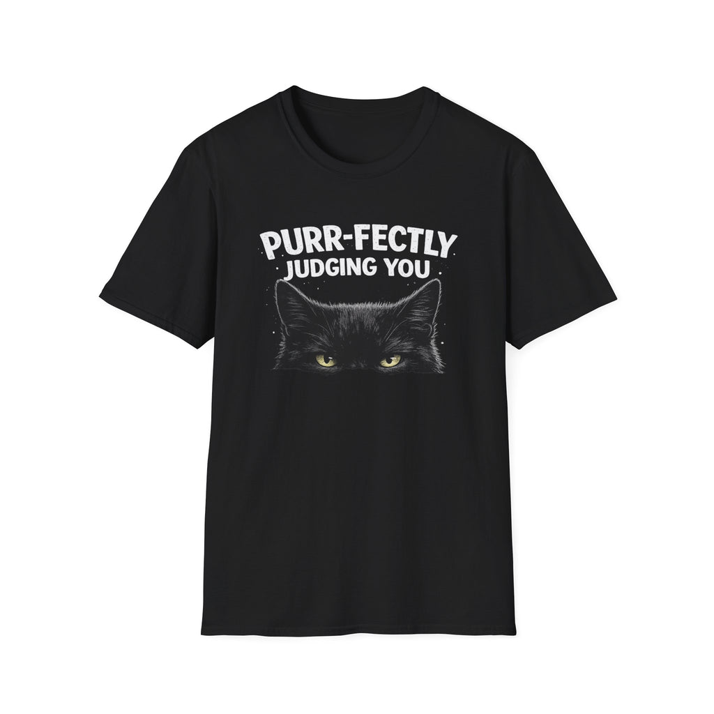 Camiseta "Juzgándote perfectamente, gato"