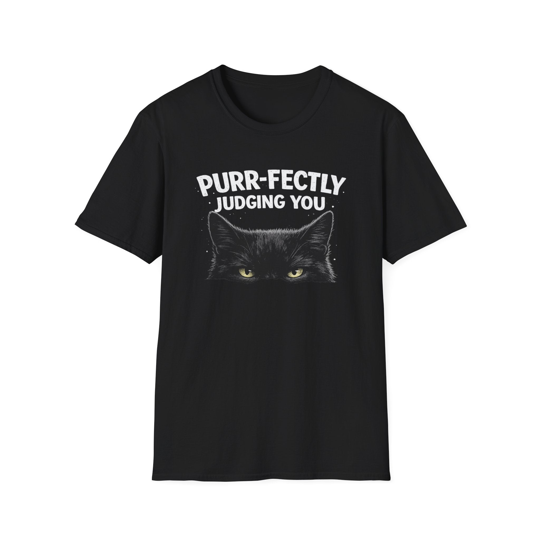 Camiseta "Juzgándote perfectamente, gato"