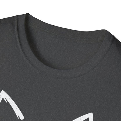 Camiseta con cara de gato y nariz de corazón: una linda camiseta con gráficos minimalistas para amantes de los gatos