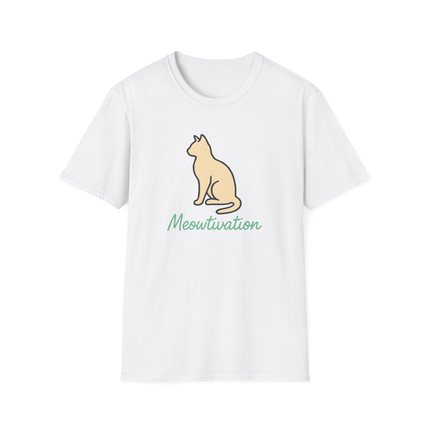 Camiseta con ilustración de gato Meowtivation