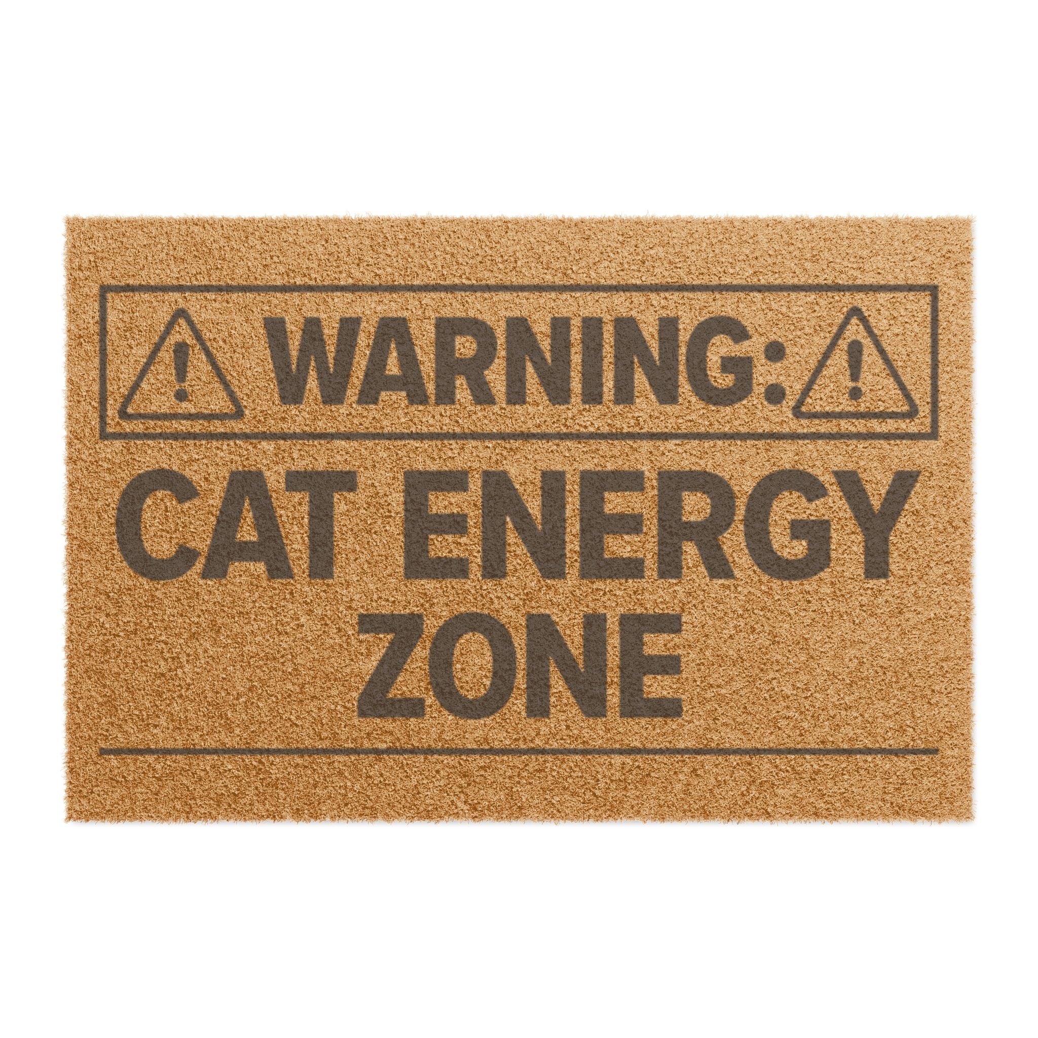Warning: Cat Energy Zone Doormat