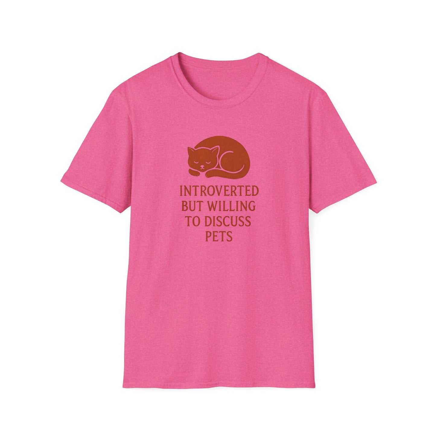Camiseta de conversación de mascotas introvertidas