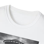 Cat UFO Selfie T-Shirt — Cute Alien Abduction Cat Graphic Tee