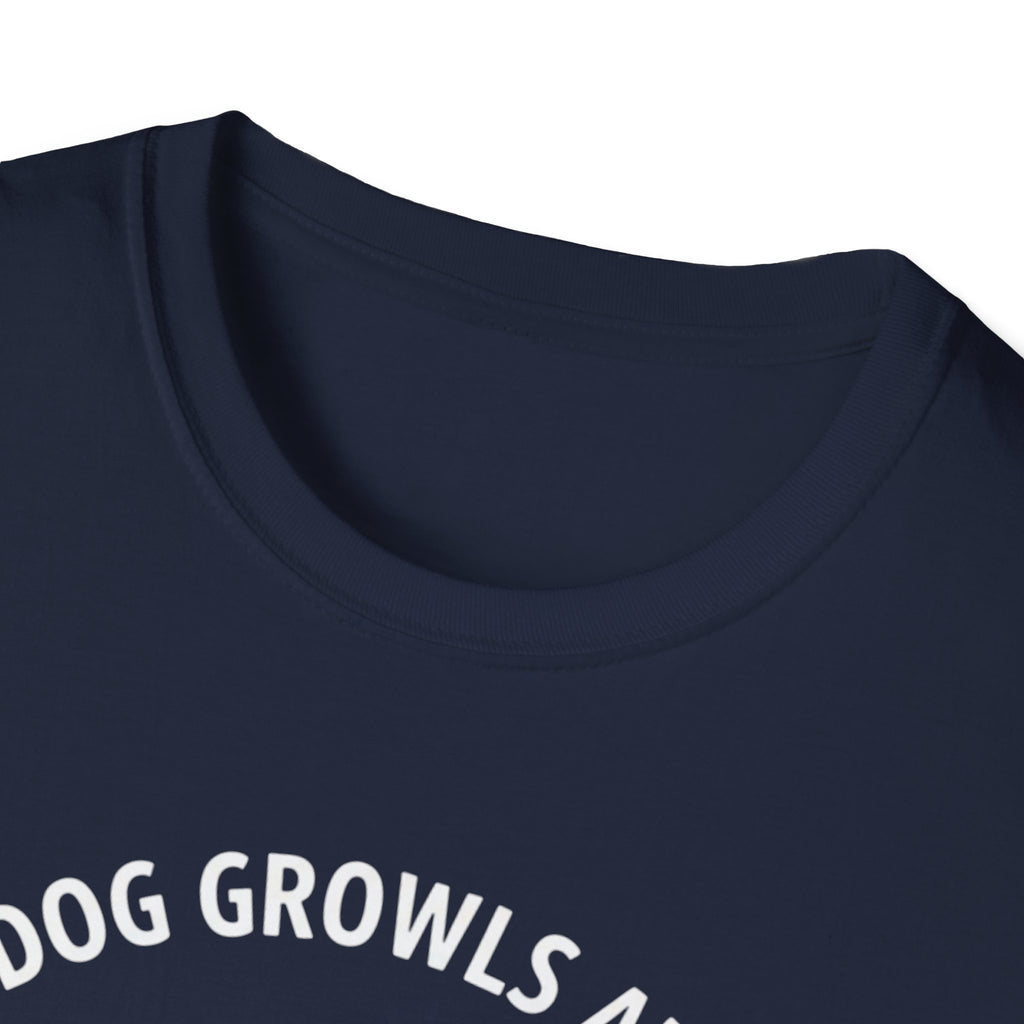T-Shirt — "My Dog Growls at You Because I Can't" Cute French Bulldog & Chihuahua Graphic Tee