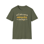Cats Are Miracles On Legs T-Shirt — Funny Cat Lover Tee