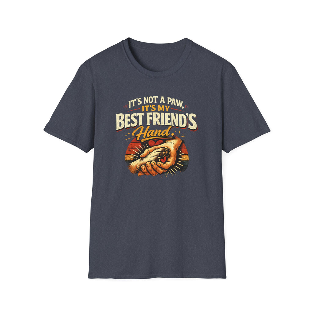 Dog Lover T‑Shirt — "It's Not a Paw, It's My Best Friend's Hand" Rescue Pet Tee