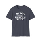 Dog Lover T-Shirt — "My Dog Is My Emotional Support" Graphic Tee