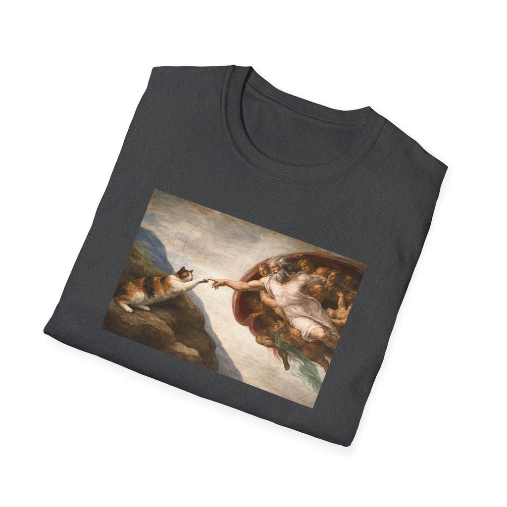 Renaissance 'Creation of Cat' Art Print T-Shirt