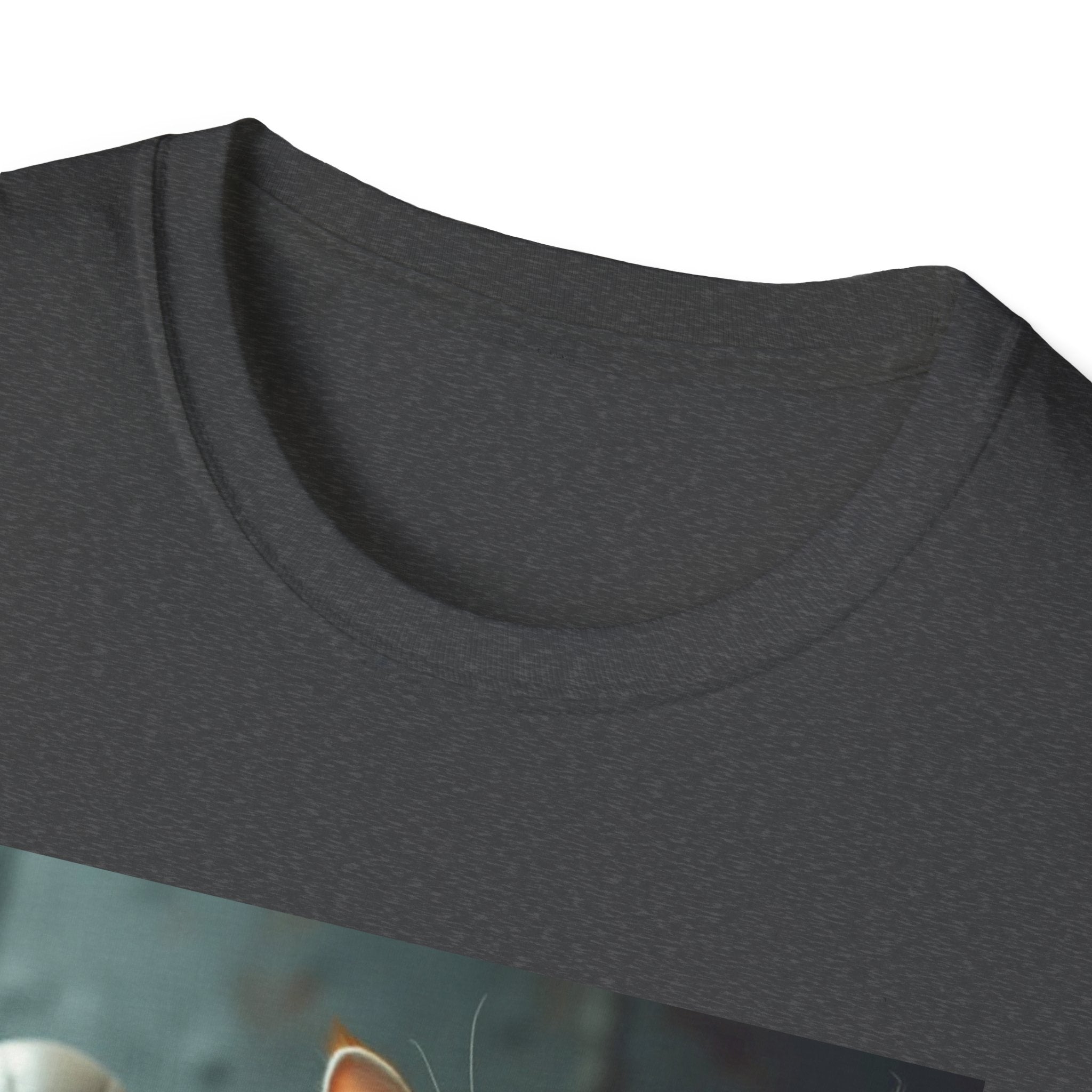 Camiseta Selfie Extraterrestre — Camiseta con gráfico de un lindo gato pelirrojo y un amigo OVNI