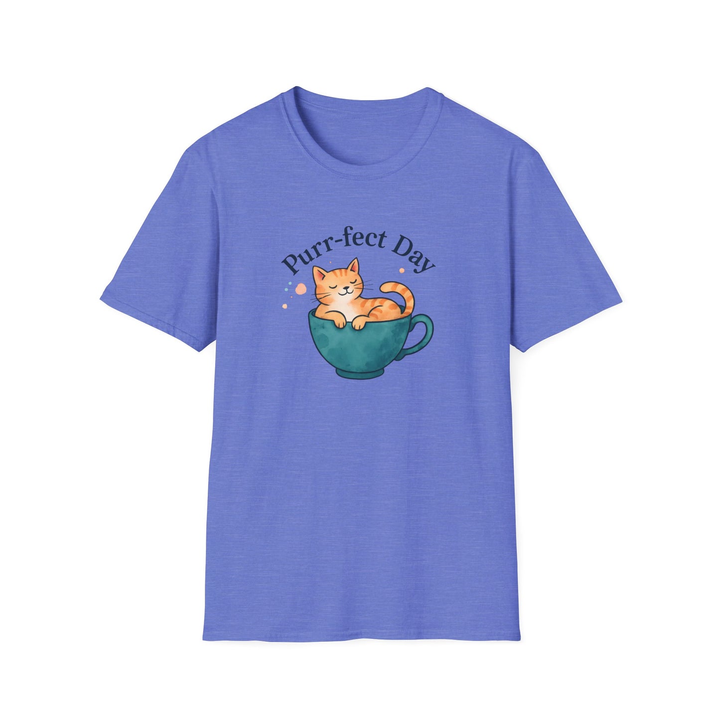 Camiseta de gato en taza de té