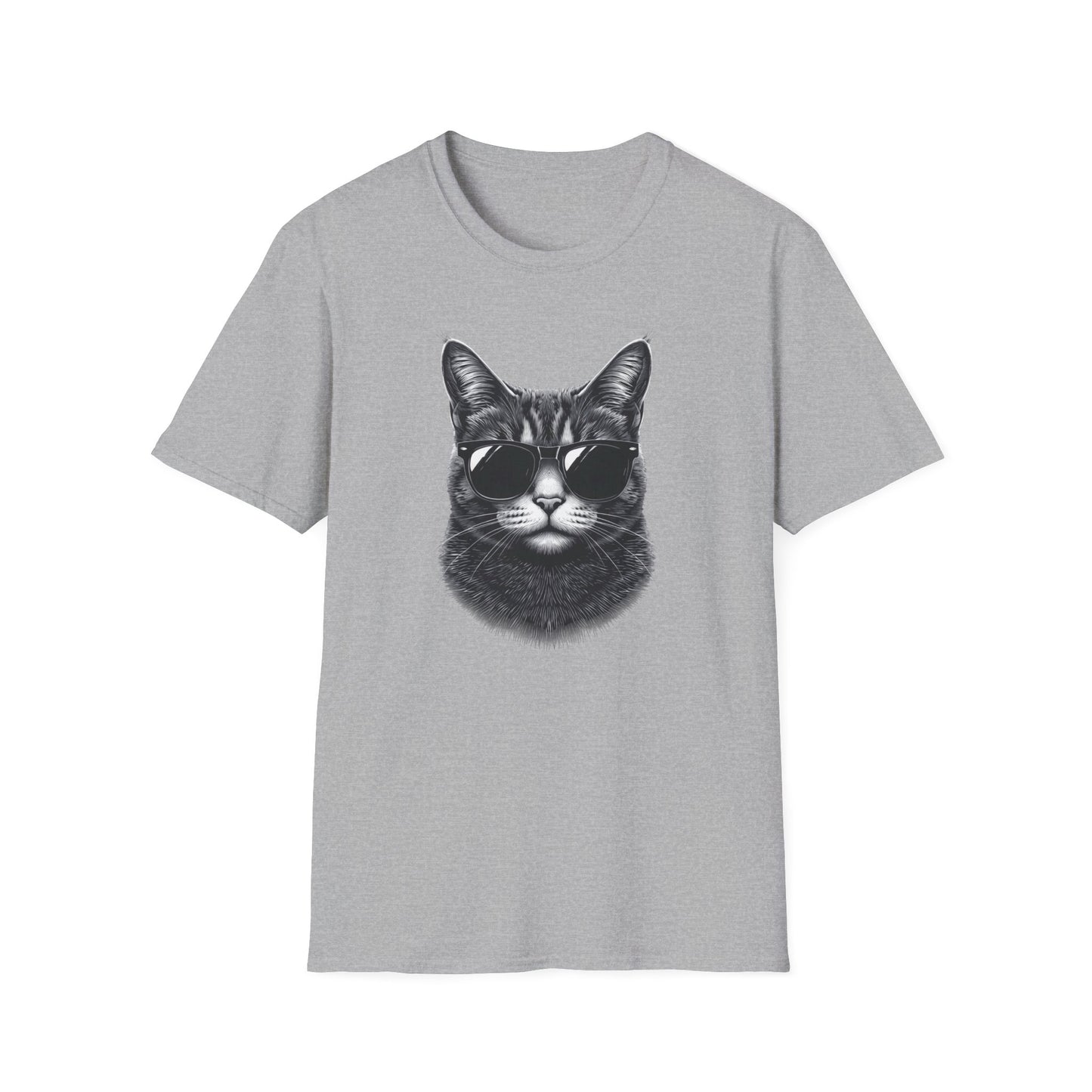 Cat With Sunglasses T-Shirt — Cool Retro Cat Graphic Tee