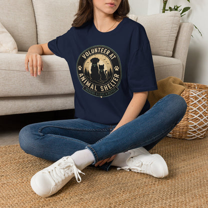 Volunteer at Animal Shelter T-Shirt — Rescue Pet Lover Tee