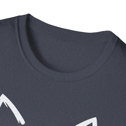 Camiseta con cara de gato y nariz de corazón: una linda camiseta con gráficos minimalistas para amantes de los gatos