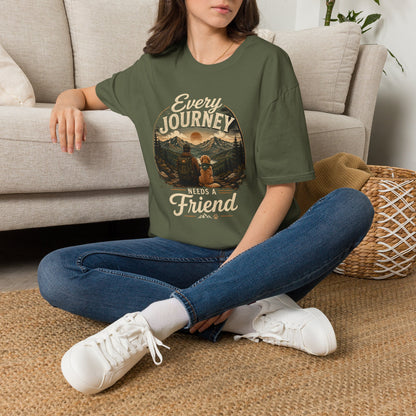 Every Journey T-Shirt — "Every Journey Needs a Friend" Adventure Graphic Tee