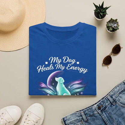 My Dog Heals My Energy T-Shirt — Spiritual Dog Lover Tee