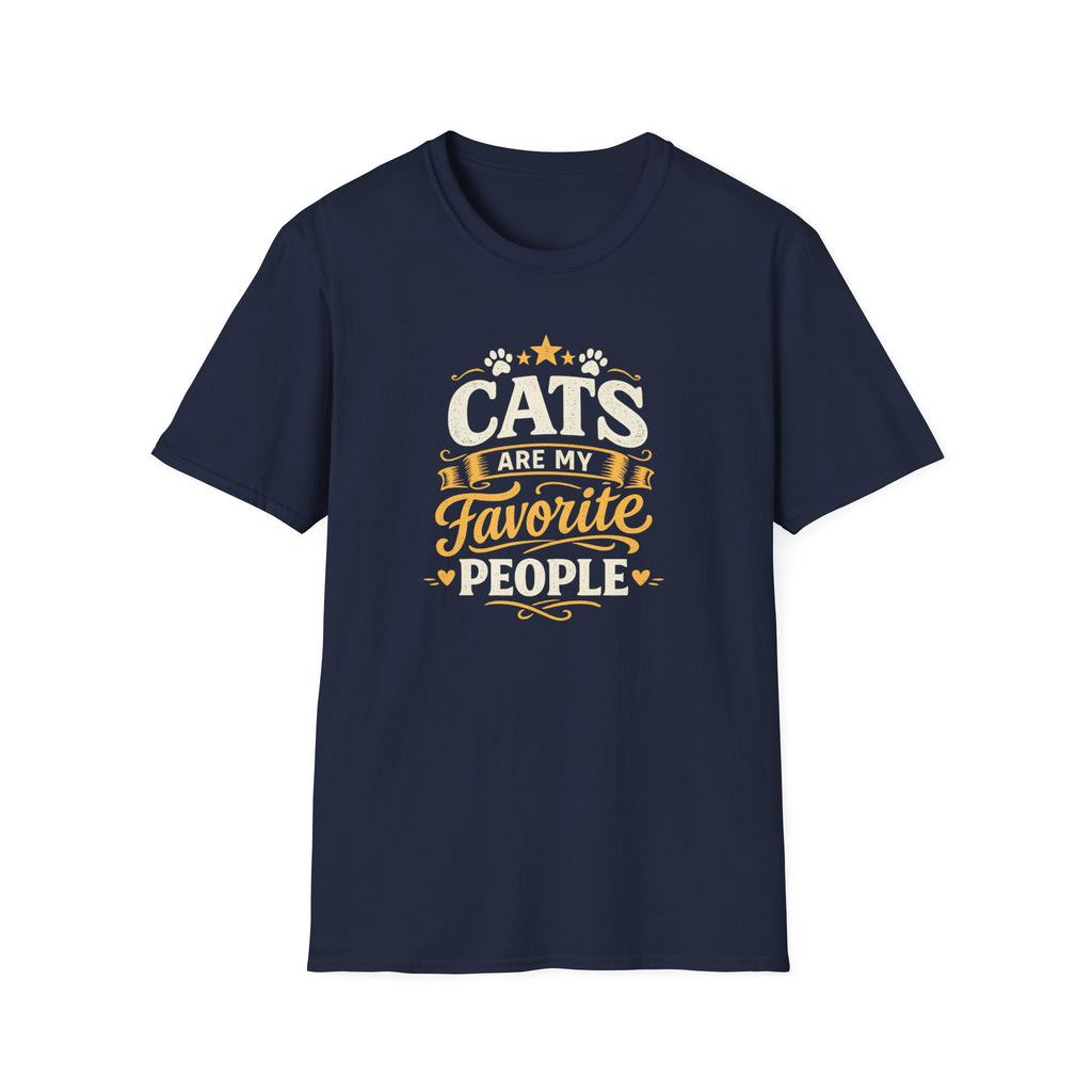 Cats Favorite People T-Shirt — Cute Cat Lover Graphic Tee
