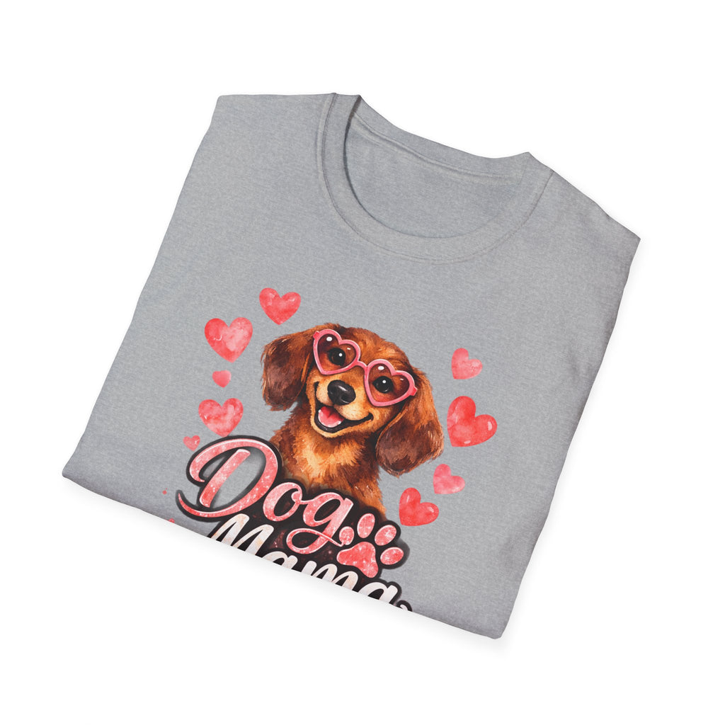 Dog Mama T-Shirt — Heart Paw Mom Tee
