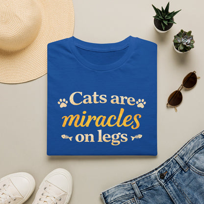 Cats Are Miracles On Legs T-Shirt — Funny Cat Lover Tee