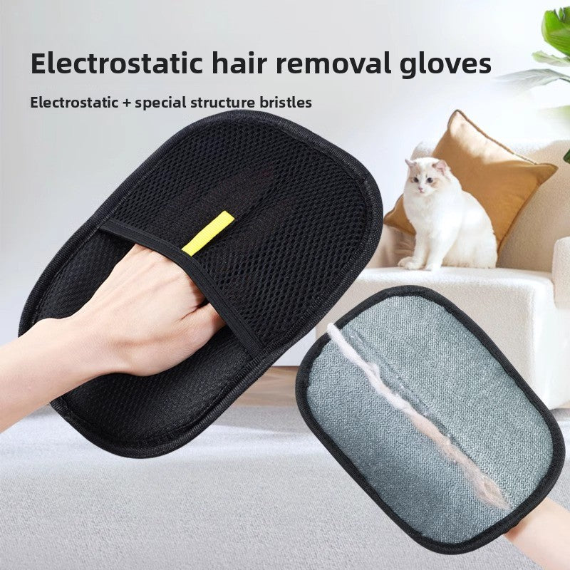Cat hair removal gloves