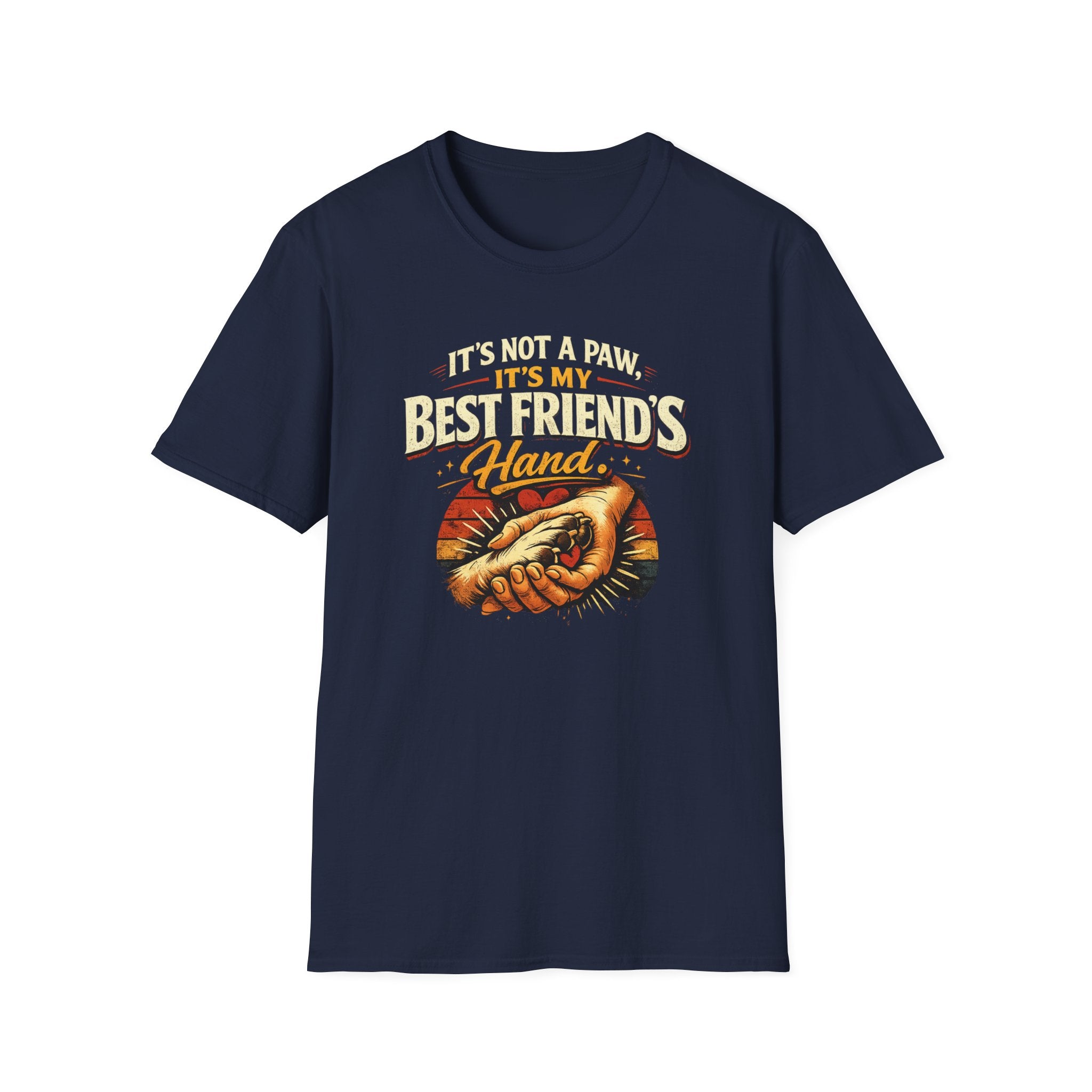 Dog Lover T‑Shirt — "It's Not a Paw, It's My Best Friend's Hand" Rescue Pet Tee