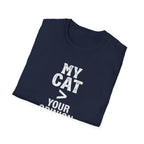 Cat Lover T‑Shirt — "My Cat > Your Opinion" Funny Pet Apparel