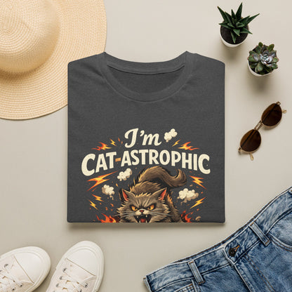 Cat-Astrophic T-Shirt — Funny Angry Cat Graphic Tee