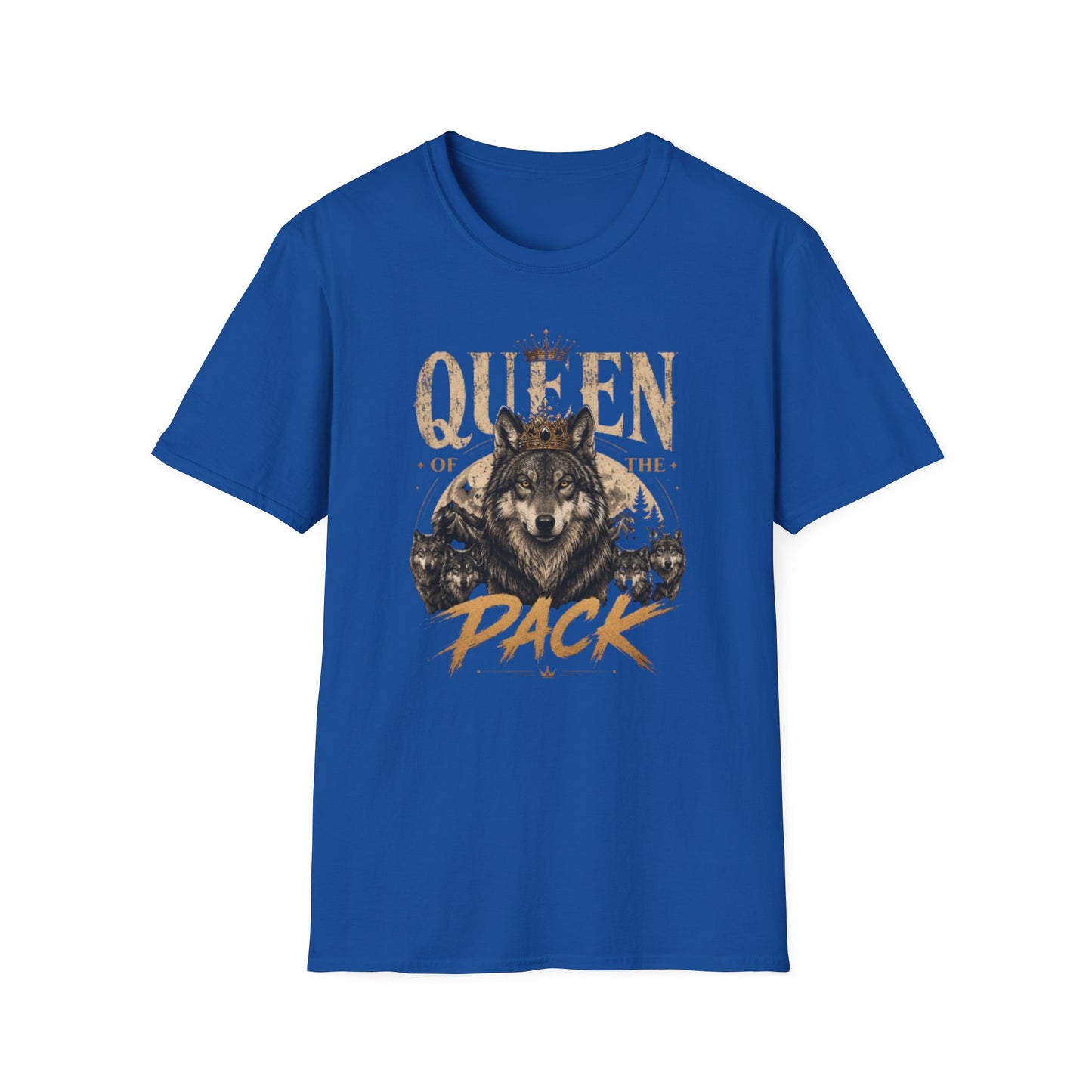 Queen of the Pack Wolf T-Shirt — Women’s Regal Wolf Graphic Tee