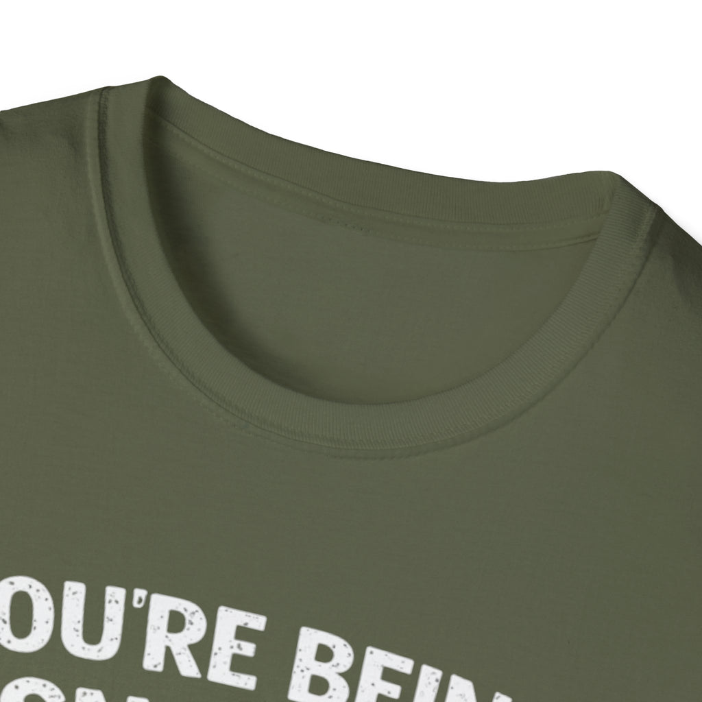 Dog Peek T-Shirt — "You're Being Sniffed" Funny Pet Tee